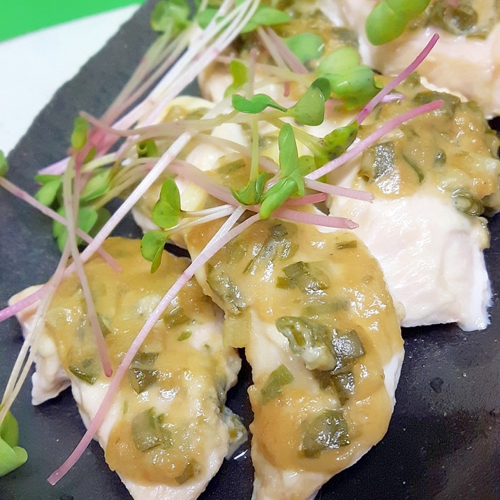 子供が喜ぶ!(^^)鶏むね肉のネギ味噌マヨ焼き♪